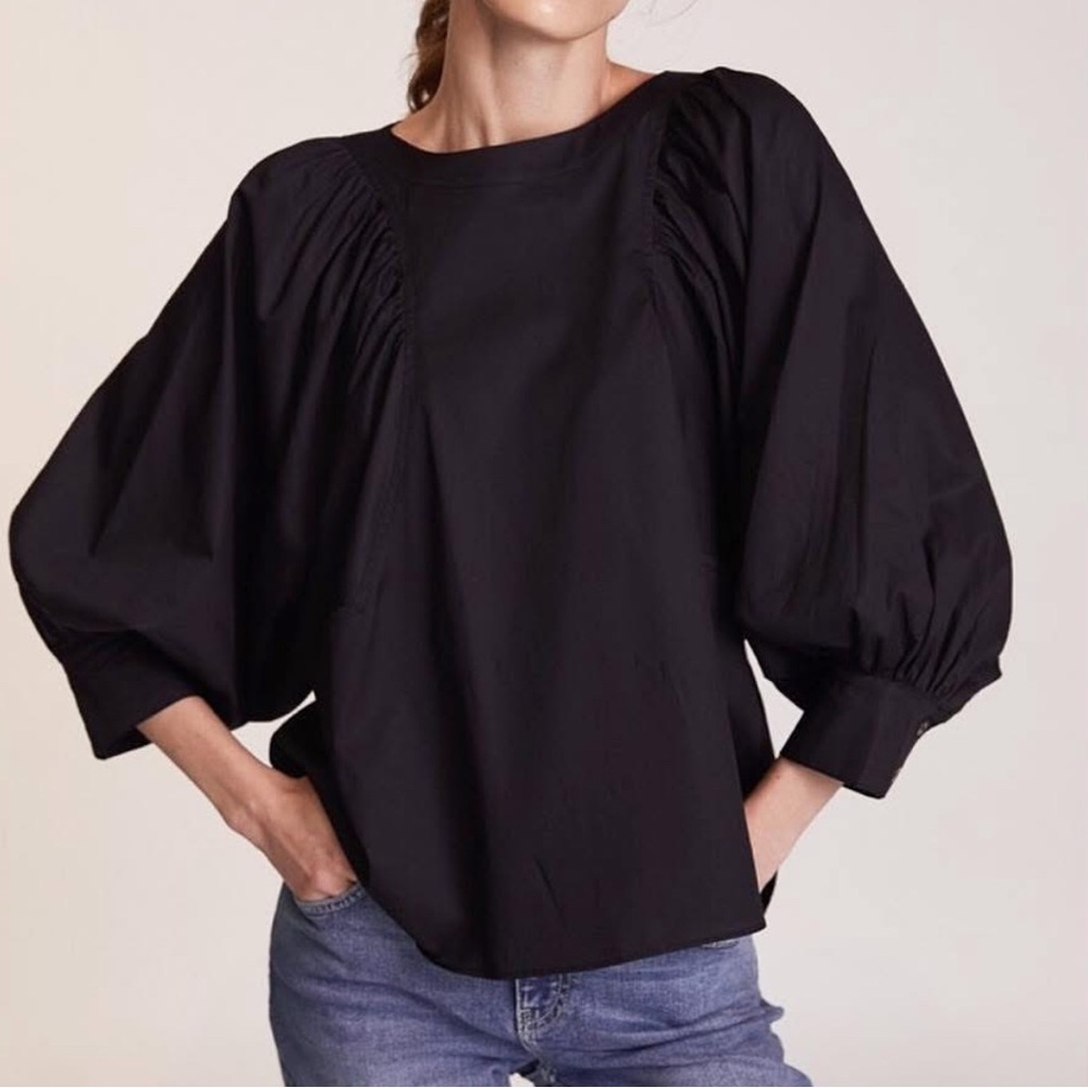 Harshnan Elegant Black Women's Top